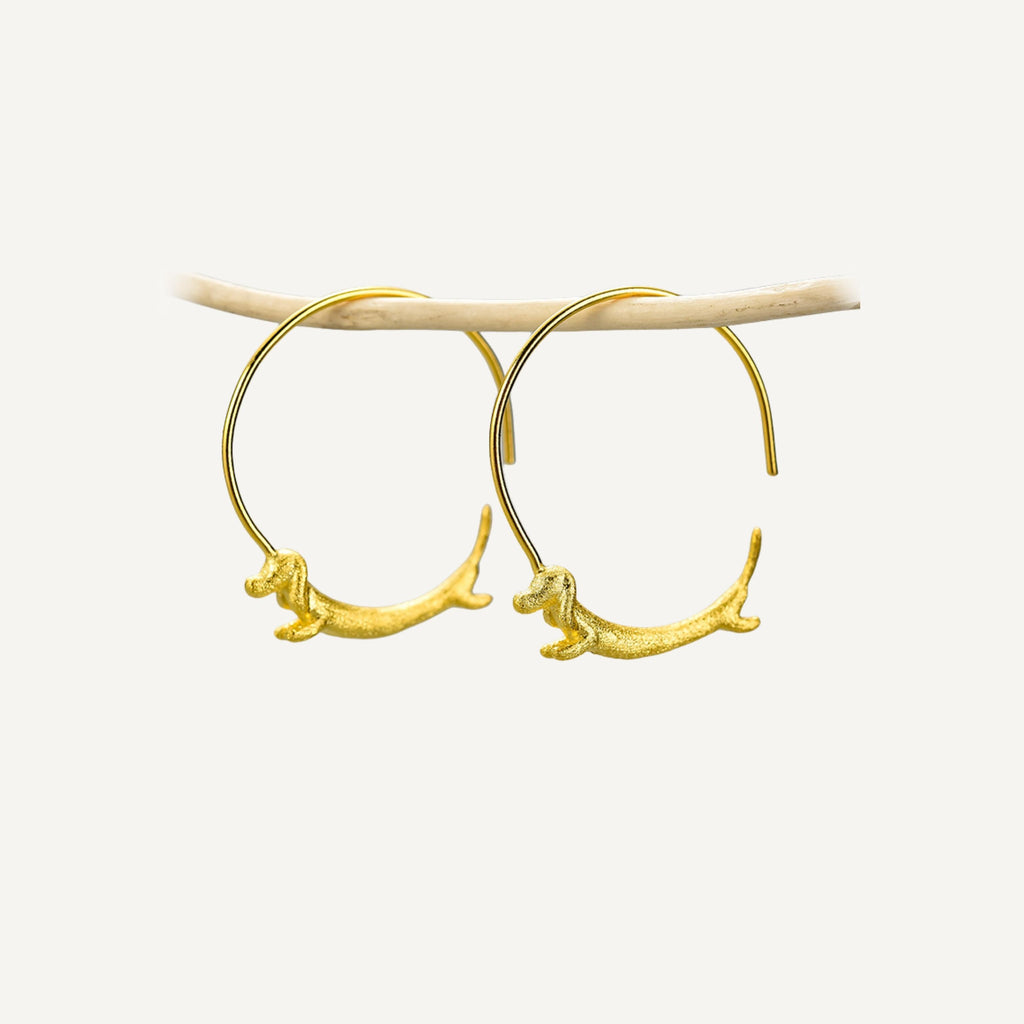 an image of Golden Chipolata Hoop Earrings from Beyond Bling Jewellery
