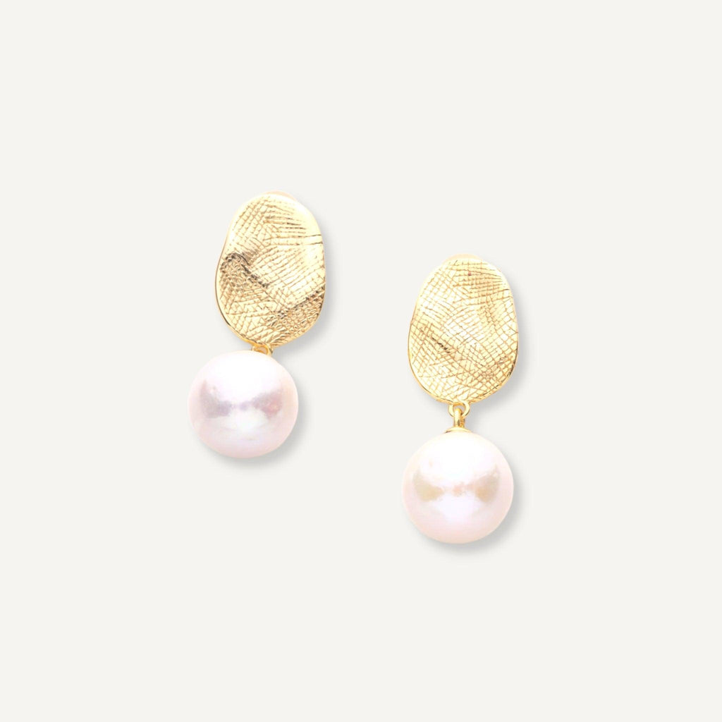 Dainty Freshwater Pearl Earrings - Beyond Bling Jewellery