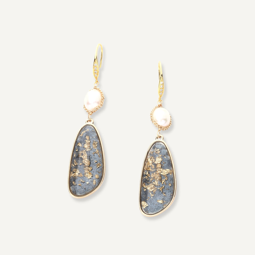 Natural Freshwater Pearl Drop Earrings