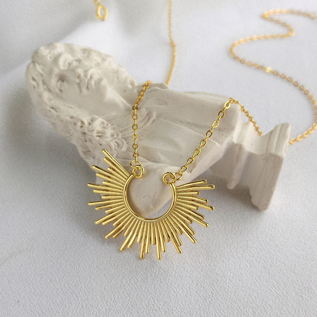 a photo of Exaggerated Sunlight Pendant Necklace from Beyond bling jewellery